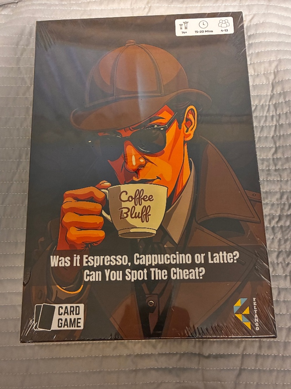 Feltango Coffee Bluff Card Game New
